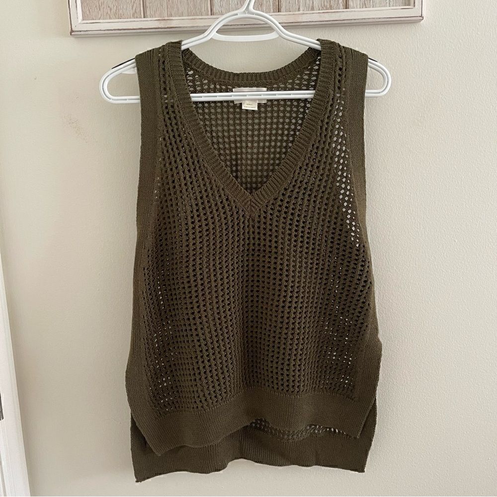 Maeve Knitted V Neck Sweater Vest